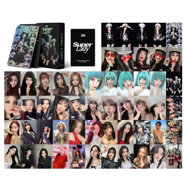 Set 55 Thẻ Ảnh Laser (G)I-DLE Super Lady KPOP LOMO - Giá 57.200đ, Giảm 20%