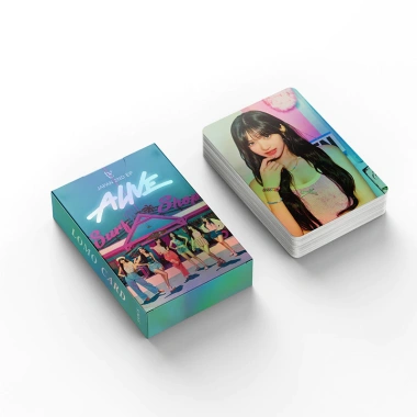 Set 55 Thẻ Laser IVE LOMO 3D Photocards KPOP Album - Hộp Đựng - Giá giảm ưu đãi 57.200 VND