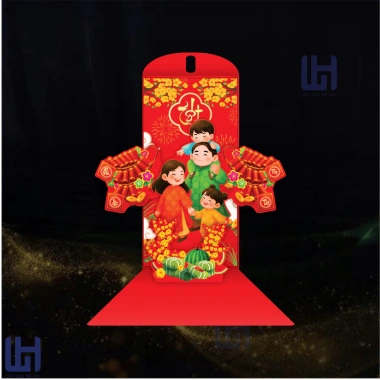 SET 6 Bao Lì Xì 3D Popup Tết Nổi Đẹp Có Ánh Phản Quang Hottrend - Giá 33.000₫