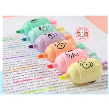 Set 6 Bút Dạ Quang Highlight Hình Cà Rốt Dễ Thương - Độ Bám Cao, Nhan Sắc Sắc, Giá 38.500₫ (Giảm từ 46.970₫) 2