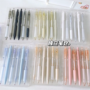 Set 6 Bút Gel 0.5mm Nhanh Khô Trong Suốt, Chất Lượng Cao Giá Chỉ 51.000₫ 4