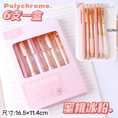 Set 6 Bút Gel 0.5mm Nhanh Khô Trong Suốt, Chất Lượng Cao Giá Chỉ 51.000₫ 10
