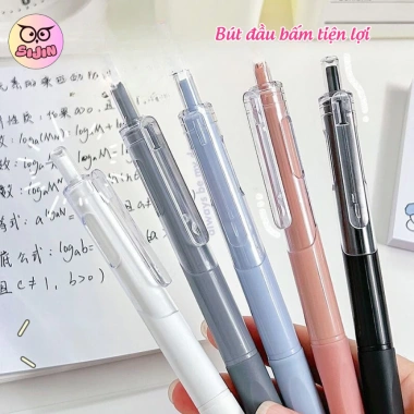 Set 6 Bút Gel Pastel và 50 Ngòi Thay Thế Mực Đen Viết Trơn Tru Giá 49.000 VND
