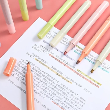 Set 6 bút Half Sugar Heremi pastel - Bút học tập đa sắc, giá ưu đãi 35.000đ