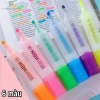 Sét 6 Bút Highlight BAOKE Dạ Quang - Bút Nhớ Dòng Nhanh Khô, Ghi Pastel, Đánh Dấu 6 Màu Giá 49.500₫