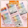 Set 6 bút highlight dạ quang TacoTaco HI10 dạng bấm, màu dịu mắt, không nắp - 88.000 VND 2