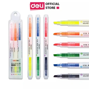 Set 6 bút highlight Deli dạ quang pastel tươi sáng - Giá ưu đãi 34.700đ 8