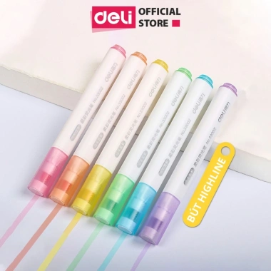 Set 6 bút highlight Deli dạ quang pastel tươi sáng - Giá ưu đãi 34.700đ 9