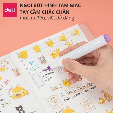 Set 6 Bút Highlight Màu Pastel Retro Đầu Vát Thân Tròn - Ghi Chú Xinh Xắn, Tiện Lợi, Giá Chỉ 14.000₫