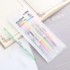 Set 6 Bút Highlight Pastel Dạ Quang 2 Đầu - Bút Đánh Dấu Cute BEYOU Giá 26.640₫ 3