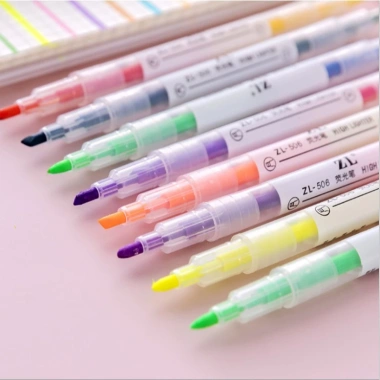 Set 6 Bút Highlight Pastel Dạ Quang 2 Đầu - Bút Đánh Dấu Cute BEYOU Giá 26.640₫ 9 Set 6 Bút Highlight Pastel Dạ Quang 2 Đầu - Bút Đánh Dấu Cute BEYOU Giá 26.640₫ 9
