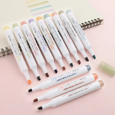 Set 6 bút highlight pastel dạ quang cute - Ghi nhớ dễ dàng, giá chỉ 34.500đ