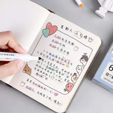 Set 6 bút highlight pastel dạ quang cute - Ghi nhớ dễ dàng, giá chỉ 34.500đ