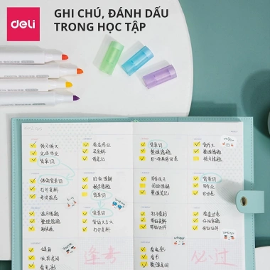 Set 6 Bút Highlight Pastel Retro Đầu Vát Thân Tròn - Ghi Nhớ Xinh Xắn, Nhỏ Gọn, Tiện Lợi, Giá Ưu Đãi 11.800₫ 7