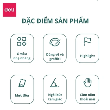 Set 6 Bút Highlight Pastel Retro Đầu Vát Thân Tròn - Ghi Nhớ Xinh Xắn, Nhỏ Gọn, Tiện Lợi, Giá Ưu Đãi 11.800₫ 8
