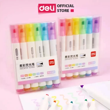 Set 6 Bút Highlight Pastel Retro Đầu Vát Thân Tròn - Ghi Nhớ Xinh Xắn, Nhỏ Gọn, Tiện Lợi, Giá Ưu Đãi 11.800₫ 9