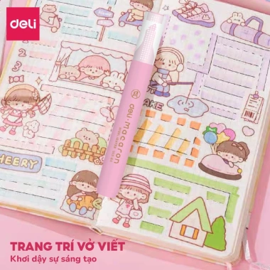 Set 6 bút highlight pastel xinh xắn - Dạ quang tiện lợi, trang trí vở viết