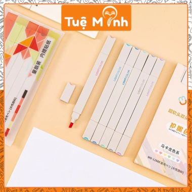 Set 6 bút highlight tone pastel đầu Light Color thân vuông - Đánh dấu dạ quang Hi06 giá ưu đãi 27,600₫ 2