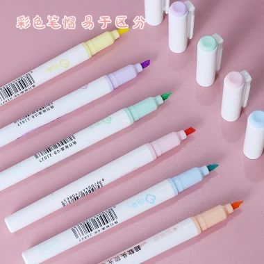 Set 6 bút highlighter pastel WD-757 - màu pastel, giá 45.000 VNĐ taphoagaunho 7