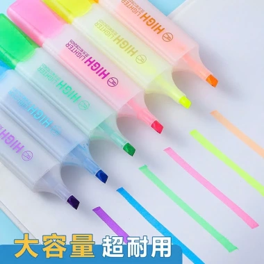 Set 6 Bút Nhớ Highlight Dupe Deli Dạ Quang – Màu Pastel Tươi Sáng, VPP Kami