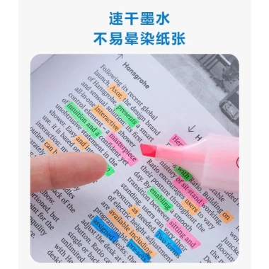 Set 6 Bút Nhớ Highlight Dupe Deli Dạ Quang – Màu Pastel Tươi Sáng, VPP Kami 8 Set 6 Bút Nhớ Highlight Dupe Deli Dạ Quang – Màu Pastel Tươi Sáng, VPP Kami 8