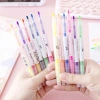Set 6 Bút Nhớ Highlight Pastel Dạ Quang 2 Đầu - Nhiều màu, tiện lợi, giá ưu đãi 15.000 VND