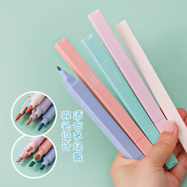 Sét 6 Cây Bút Dạ 2 Đầu Màu Pastel Đẹp - Giá ưu đãi 21.499 VND 3