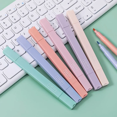Sét 6 Cây Bút Dạ 2 Đầu Màu Pastel Đẹp - Giá ưu đãi 21.499 VND 4