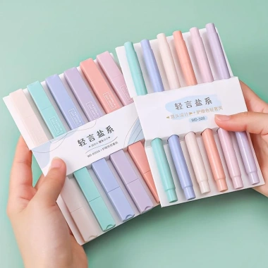 Sét 6 Cây Bút Dạ 2 Đầu Màu Pastel Đẹp - Giá ưu đãi 21.499 VND 6