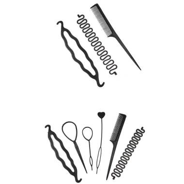 Set 6 Chi Tiết Dụng Cụ Tết Tóc: Chân Rết & Đuôi Sam Bồng Bềnh, Tạo Kiểu Nhanh Cho Nữ Xinh