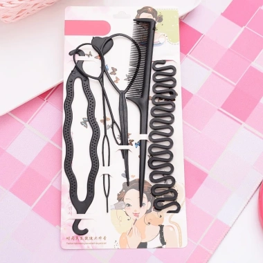 Set 6 Chi Tiết Dụng Cụ Tết Tóc: Chân Rết & Đuôi Sam Bồng Bềnh, Tạo Kiểu Nhanh Cho Nữ Xinh