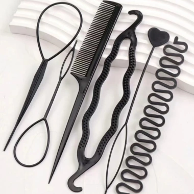 Set 6 Chi Tiết Dụng Cụ Tết Tóc: Chân Rết & Đuôi Sam Bồng Bềnh, Tạo Kiểu Nhanh Cho Nữ Xinh