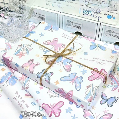 Set 6 giấy gói quà cute random, thiết kế dễ thương, phù hợp handmade, chỉ 42.630₫ 2