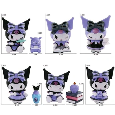 Sét 6 hộp mô hình búp bê Kuromi full box - Giá 180.000 VNĐ, chi tiết siêu thực 3