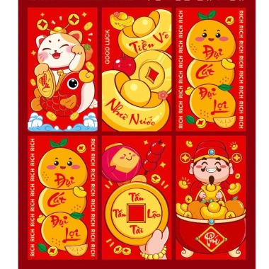 Sét 6 lì xì Tết 2.026 cao cấp - Lì xì đỏ may mắn, tài lộc, bình an, vạn sự như ý, mừng xuân Bính Ngọ 10 Sét 6 lì xì Tết 2.026 cao cấp - Lì xì đỏ may mắn, tài lộc, bình an, vạn sự như ý, mừng xuân Bính Ngọ 10