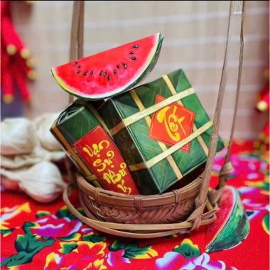 Set 6 Liễn Bánh Chưng Bánh Tét Trang Trí Tết 2.026 Mô Hình May Mắn 19.000đ
