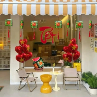 Set 6 Liễn Bánh Chưng Bánh Tét Trang Trí Tết 2.026 Mô Hình May Mắn 19.000đ