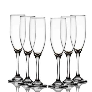 Set 6 Ly Thủy Tinh Flute Trắng DEITER 200ml Pha Lê Cao Cấp – Sang Trọng, Giá Ưu Đãi 60.000₫ 2