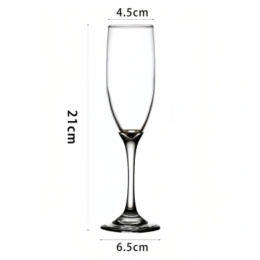 Set 6 Ly Thủy Tinh Flute Trắng DEITER 200ml Pha Lê Cao Cấp – Sang Trọng, Giá Ưu Đãi 60.000₫ 7