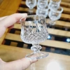 Set 6 ly thủy tinh nhỏ xinh, cốc có chân 2 mẫu họa tiết - Trang trí tiệc, bàn ăn, phòng khách - Giá ưu đãi 39.000 VND 5