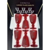 Set 6 ly thủy tinh vân lưới CRISTA HOME - Giá 485k, tinh tế, chịu nhiệt 3