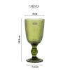 Set 6 ly thủy tinh vân lưới CRISTA HOME - Giá 485k, tinh tế, chịu nhiệt 4