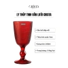 Set 6 ly thủy tinh vân lưới CRISTA HOME - Giá 485k, tinh tế, chịu nhiệt 5