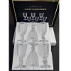 Set 6 ly thủy tinh vân lưới CRISTA HOME - Giá 485k, tinh tế, chịu nhiệt 6