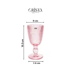 Set 6 ly thủy tinh vân lưới CRISTA HOME - Giá 485k, tinh tế, chịu nhiệt 9
