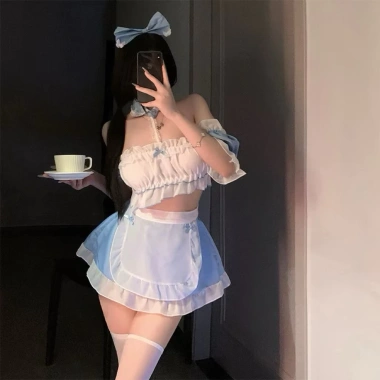 Set 6 Món Cosplay Hầu Gái Cute 9.329 Giá chỉ 98.000đ, giảm 23% - Trang phục anime