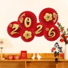 Set 6 Quạt Giấy Đỏ Đầu Lân Dán Tường Trang Trí Tết 2.026 Trung Thu Giá 36.000 VND 8
