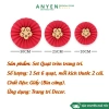 Set 6 Quạt Giấy Đỏ Tròn Trang Trí Tết - Dán Keo Sẵn, Giá Ưu Đãi 7.000₫ 2