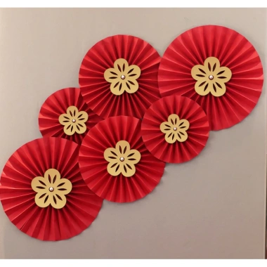 Set 6 quạt giấy trang trí Tết Phương Decor, trang trí lớp học, nhà hàng, văn phòng, giá 28.000₫ 10