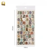 Set 6 tấm sticker CHỮ CÁI VÀ SỐ - Nhiều chất liệu dán trang trí Sổ Bullet Journal, Scrapbook, Thiệp - Giá 24.500₫